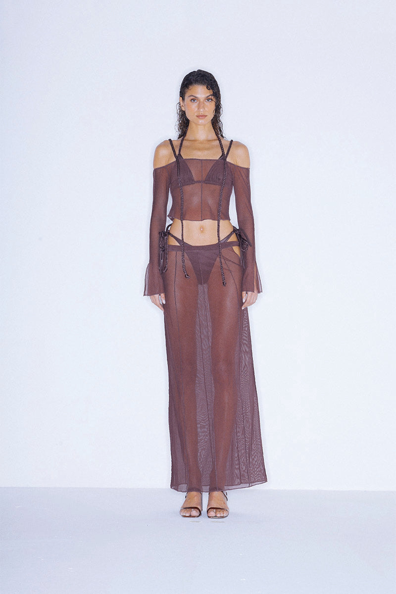 MESH SET SKIRT - CULT MIA