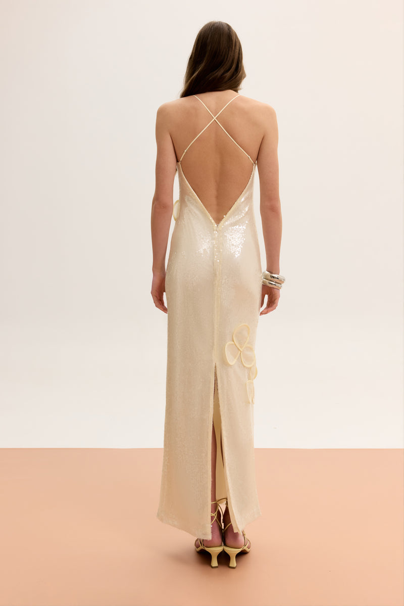 SEQUIN MAXI BUSTIER DRESS - CULT MIA