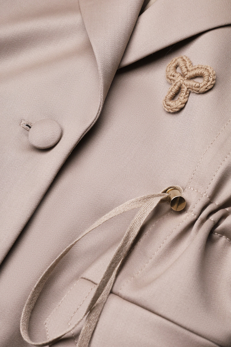 RELAXED FIT FLOWER DETAIL BLAZER - CULT MIA