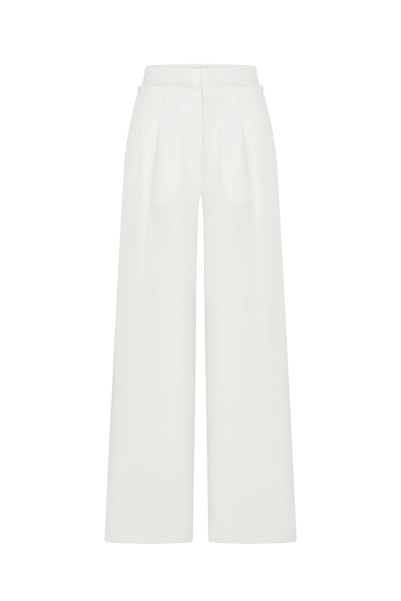 CLASSIC TAILORED PANTS IN IVORY