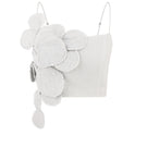 Gray cropped top by Malva Florea featuring a stylish, fitted design, perfect for casual or trendy outfits.