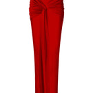 LEDIEL VARI Maxi Skirt shown in a flowing, knee-length design with soft fabric and elegant waist detailing.
