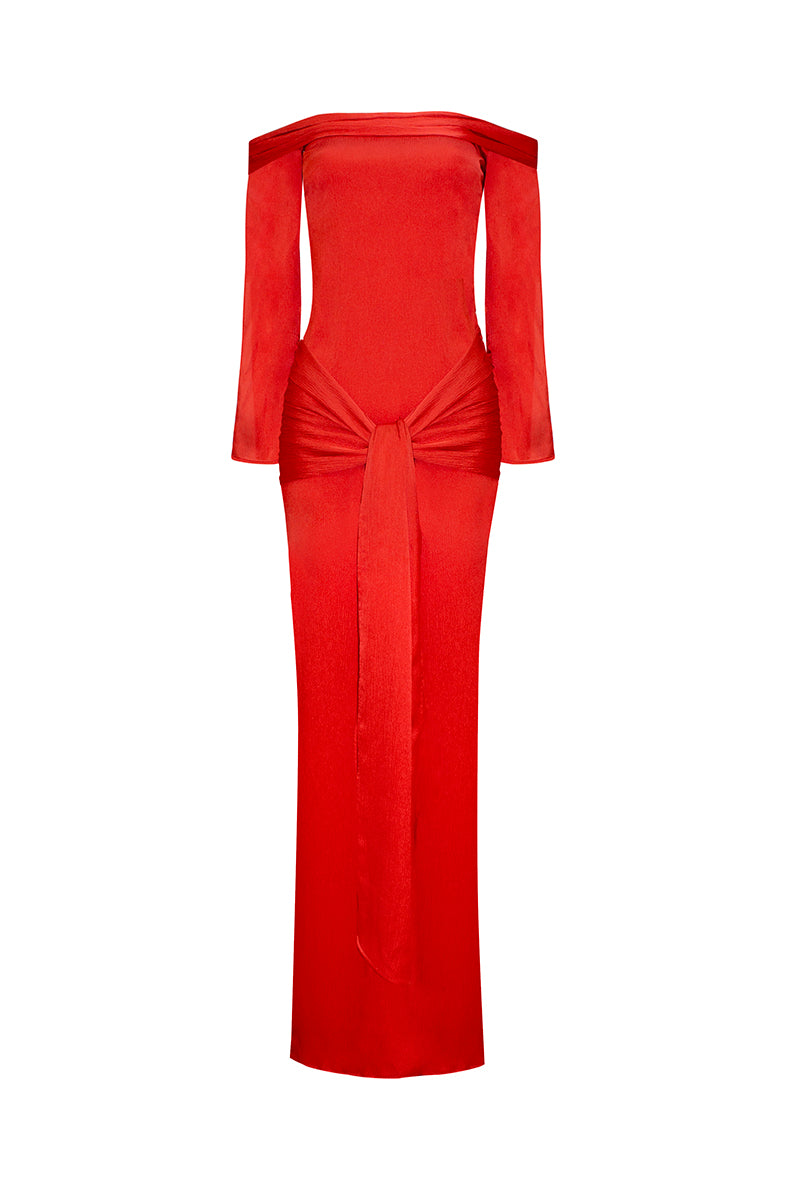 NAOMI DRESS IN RED