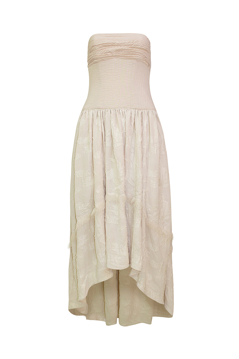 CAPRI DRESS IN NATURAL BEIGE - CULT MIA