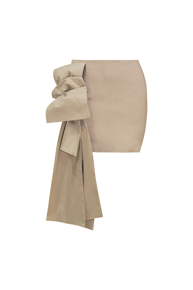 ARTECO SKIRT IN BEIGE - CULT MIA
