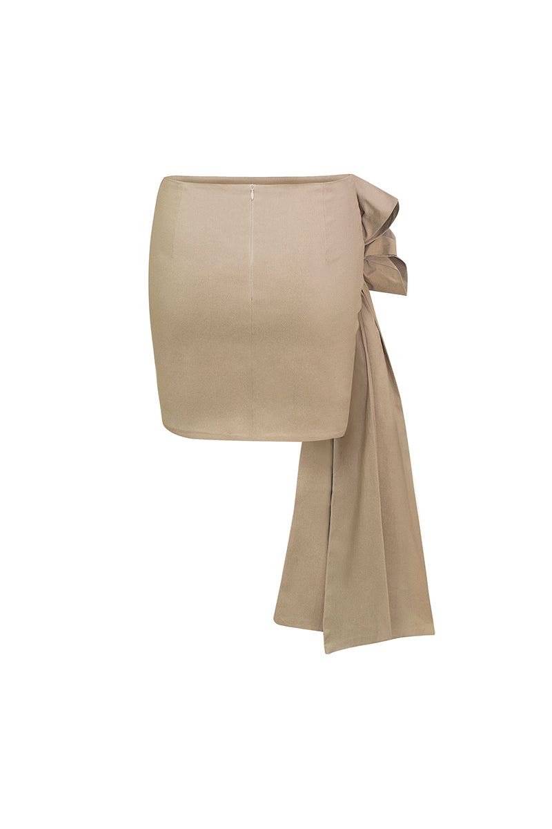 ARTECO SKIRT IN BEIGE - CULT MIA