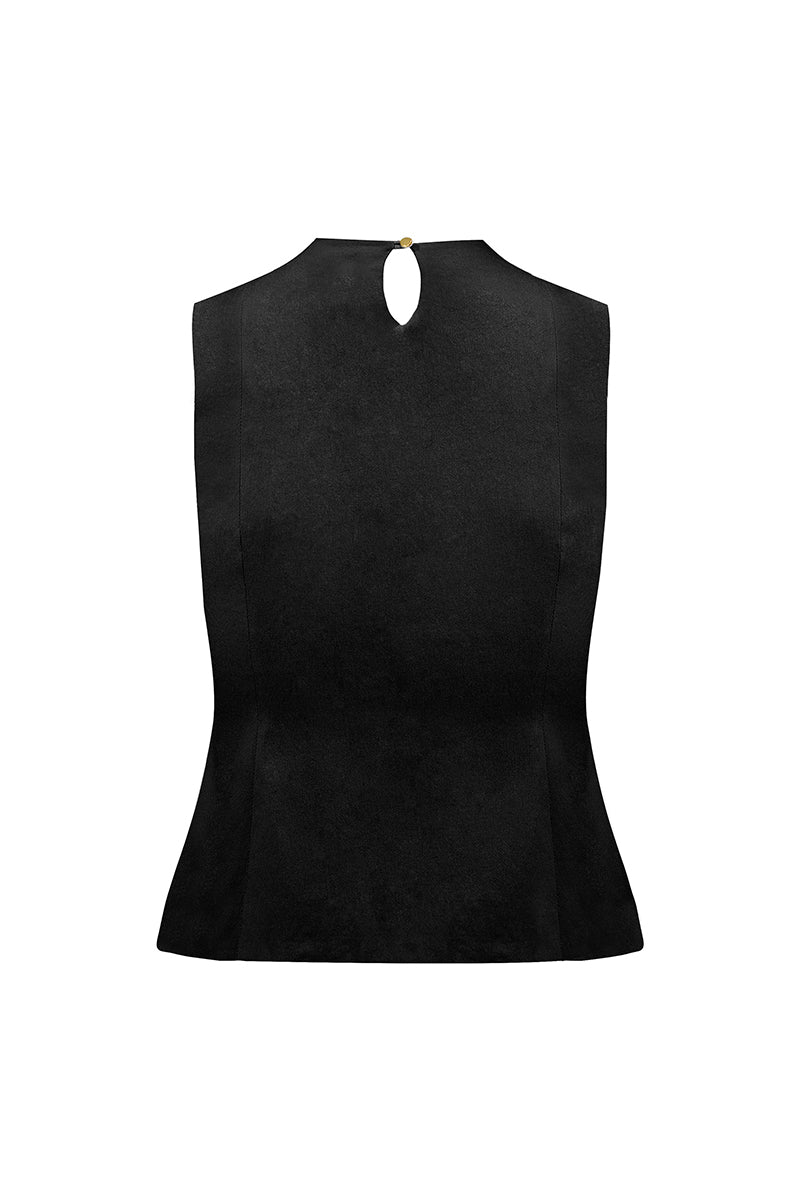 PRIMAVERA VEST IN BLACK - CULT MIA