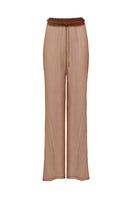 Laura Escobar Tatacoa pants in terracotta color, featuring a relaxed fit and stylish design, shown in this image.