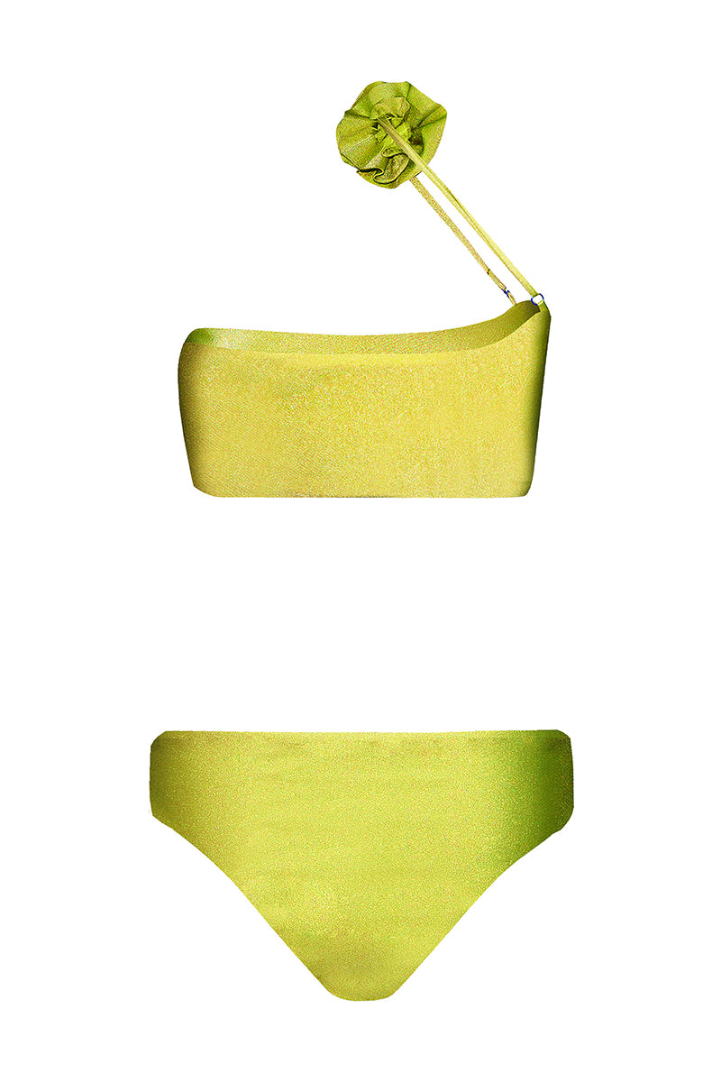 FLOR DE AGUA ONE PIECE IN PISTACCIO GREEN - CULT MIA