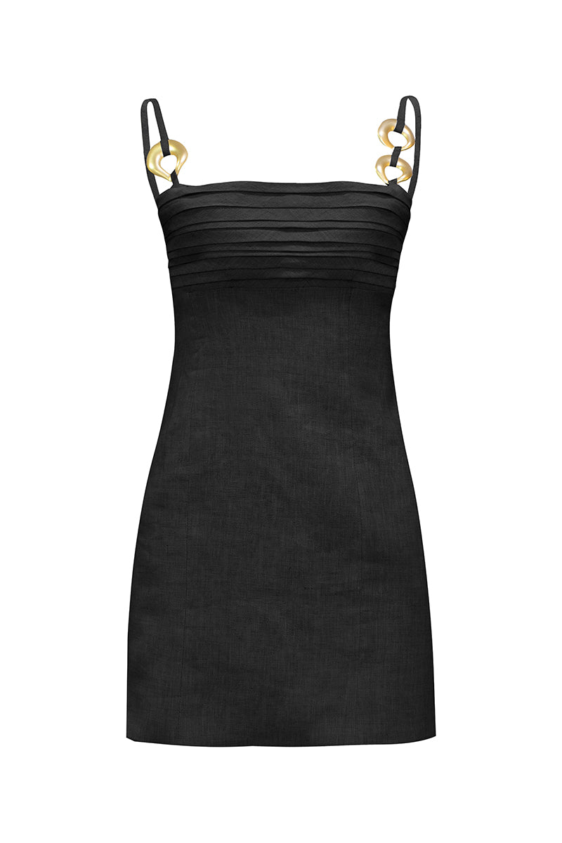 SUN MINI DRESS IN BLACK - CULT MIA