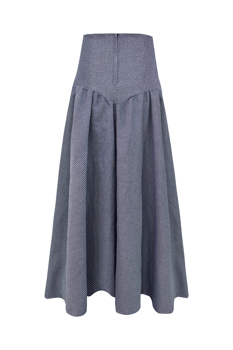 LEDIEL Palacio Maxi Skirt shown in soft fabric with flowing design, elegant for casual or formal wear.