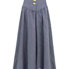 LEDIEL Palacio Maxi Skirt in flowing fabric with a high waist and elegant design, perfect for stylish summer outfits.