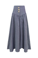 LEDIEL Palacio Maxi Skirt in flowing fabric with a high waist and elegant design, perfect for stylish summer outfits.