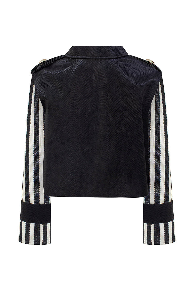 LEDIEL HAMACA jacket, lightweight outdoor jacket with hood, shown in navy blue, displayed on a mannequin.