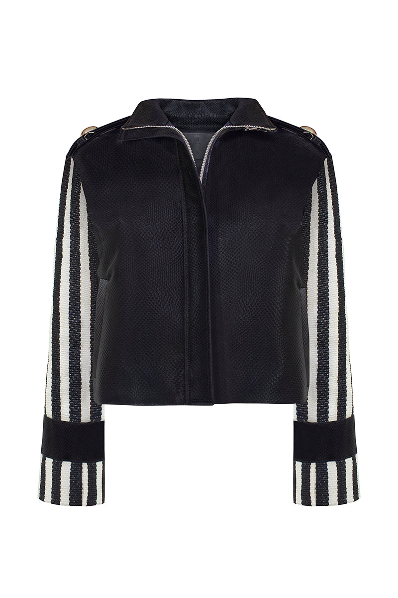 LEDIEL HAMACA jacket, stylish outerwear with a modern design, shown on a hanger against a neutral background.