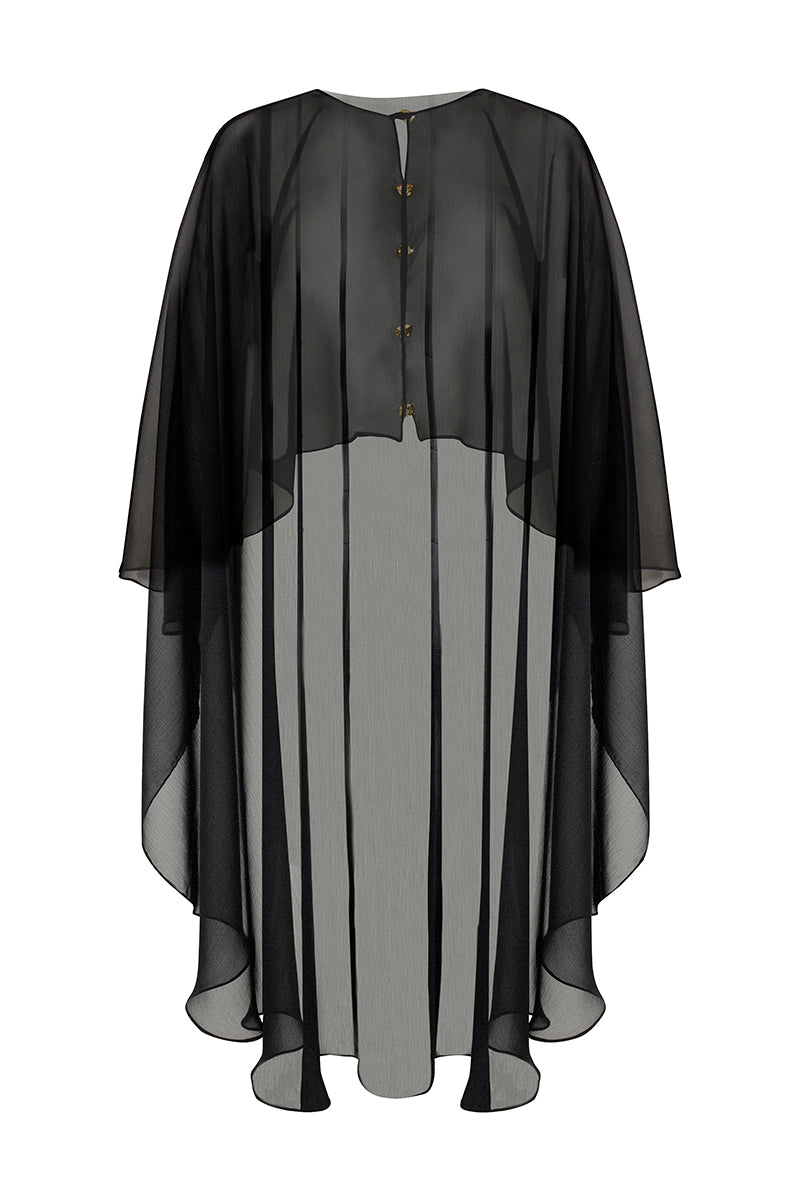 LEDIEL MYNA Cape jacket in stylish design, featuring a comfortable fit and versatile outerwear for outdoor wear.
