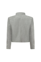 LEDIEL Nancy jacket displayed on a hanger, showcasing a stylish women's jacket with a modern design and tailored fit.