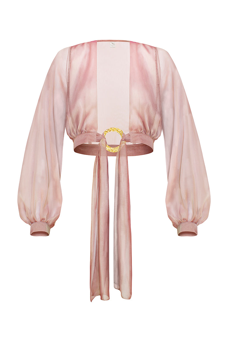 AURORA PINK CROPPED SHIRT - CULT MIA