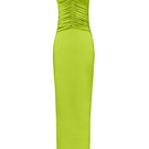 Laura Escobar pistachio maxi dress with flowing fabric and elegant design, perfect for stylish summer occasions.