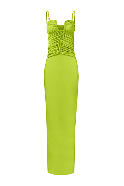pistachio prom dress Azazie 2026 Corset Ruffles A-Line Prom Dress Pistachio Gown