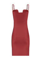 Laura Escobar mini orchid dress in dragon fruit color, featuring a stylish mini dress with vibrant floral pattern and elegant design.