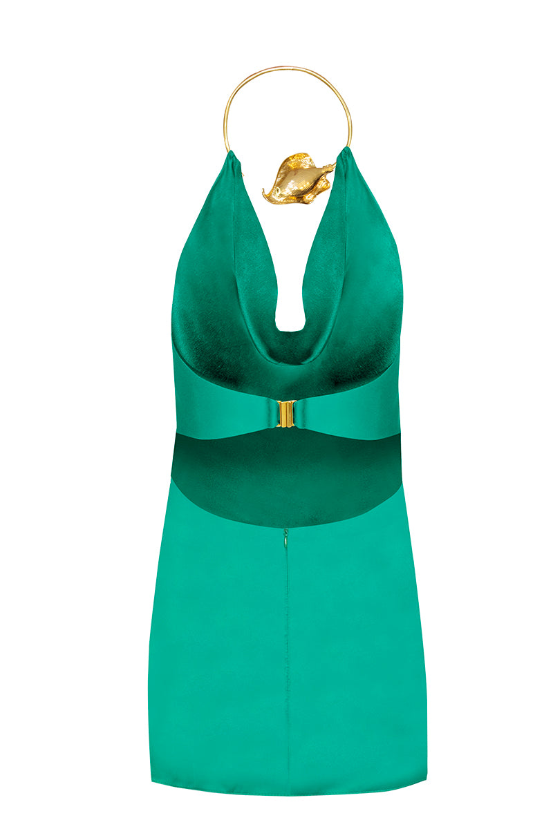 LILY MINI DRESS IN EMERALD | CULT MIA