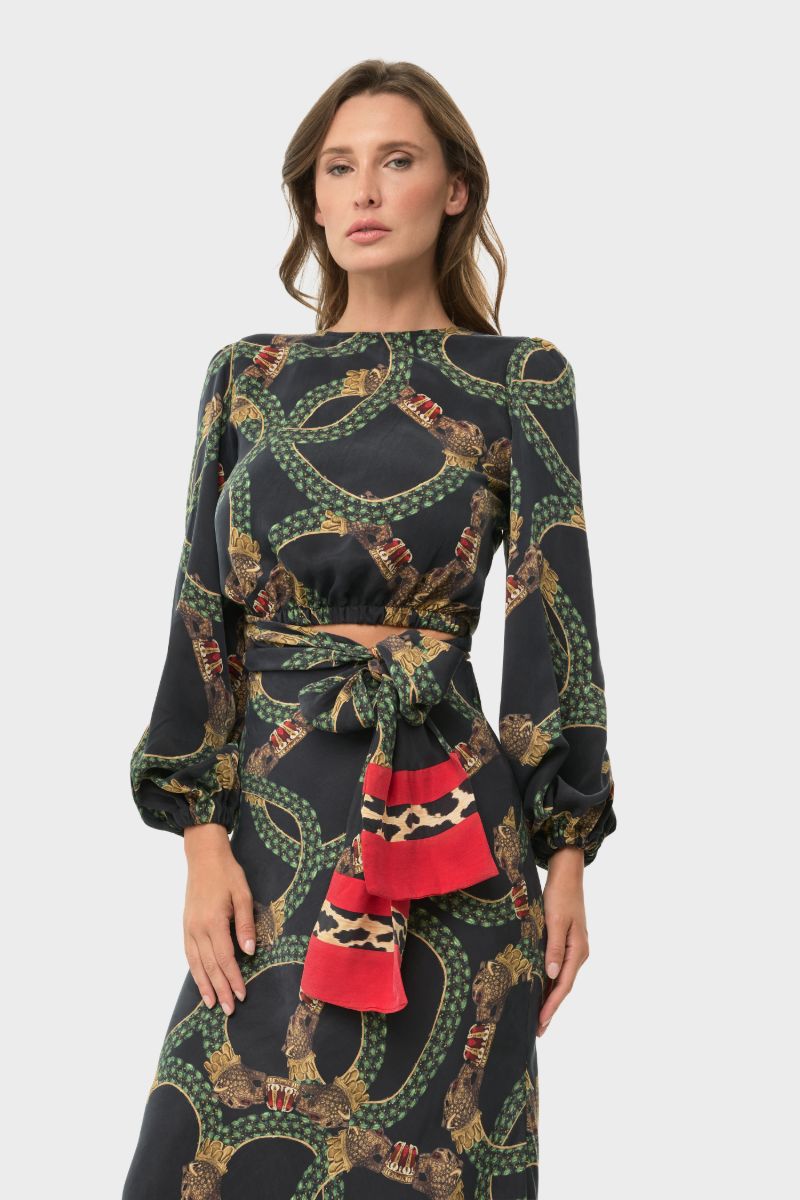 MAIA WRAP TOP IN DION - CULT MIA