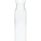 Elegant MIRA DRESS gown by Gigii's featuring a flowing fabric and stylish design, perfect for formal occasions.