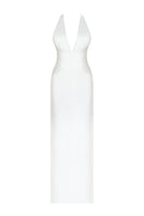 Elegant MIRA DRESS gown by Gigii's featuring a flowing fabric and stylish design, perfect for formal occasions.