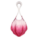 MESH ALHAMBRA top handle bag in gradient cherry frost color with sleek design and sturdy handle, front view.