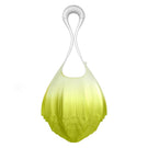 MESH ALHAMBRA top handle bag in gradient Limónata color, front view showing stylish design and smooth leather texture.