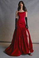 Monetre CULT MIA X Monetre Noir gown featuring elegant black fabric and intricate design details.