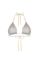 Nelblu Morpho bikini top in Aura with adjustable straps, shown from the back, featuring a stylish and comfortable swimwear design.