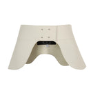 Ivory leather belt from Mountain Wings by MAZ Manuela Álvarez, featuring detailed craftsmanship and a sleek design.