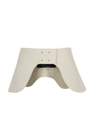 Ivory leather belt from Mountain Wings by MAZ Manuela Álvarez, featuring detailed craftsmanship and a sleek design.