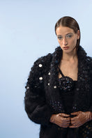 Lalo Midnight Dreams Mohair Cardigan featuring soft, luxurious mohair fabric and a cozy, stylish fit.