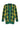 GREEN AND YELLOW CHECKED WOOL CARDIGAN