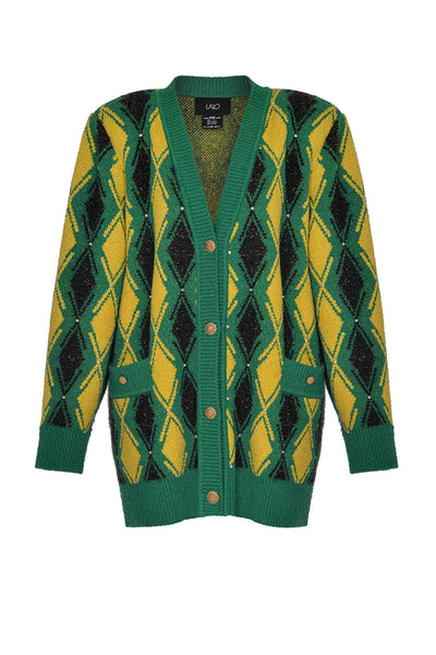 Valentino garavanim緑色チェック柄ニットジャケットアンサンブル MRK_7251_grande.jpg?v=1736530588