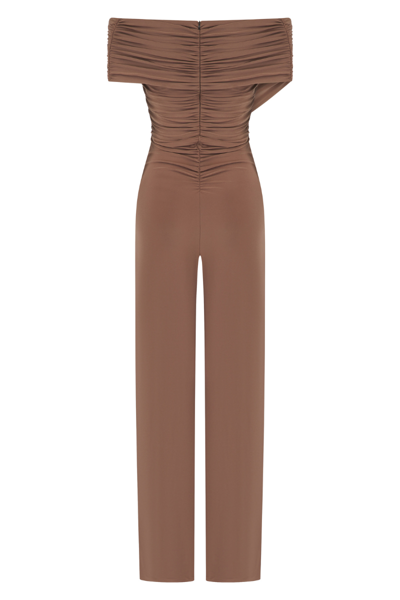 MUSCARI JUMPSUIT IN BROWN - CULT MIA
