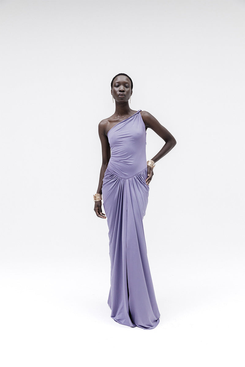 MUSE DRESS IN VIOLET