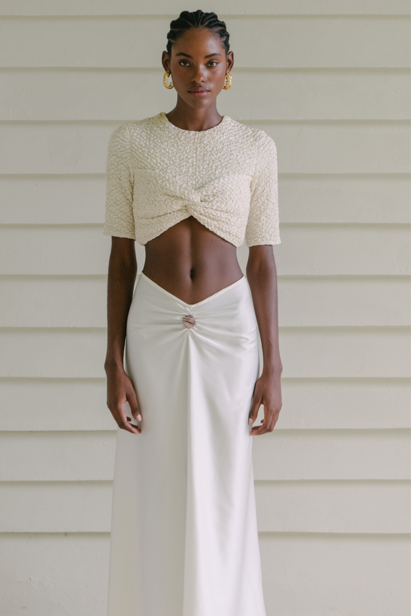 DULCE IVORY CROP TOP - CULT MIA