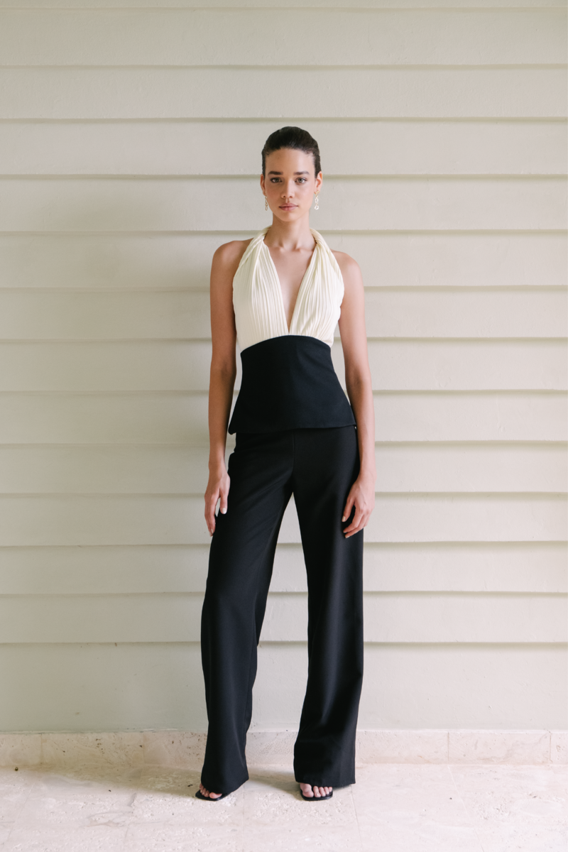 MAO OFF WHITE AND BLACK TOP - CULT MIA