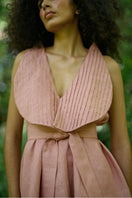 Dark salmon Magnolia blouse by ANA + MARIA, featuring a stylish tops design with a relaxed fit and elegant fabric.