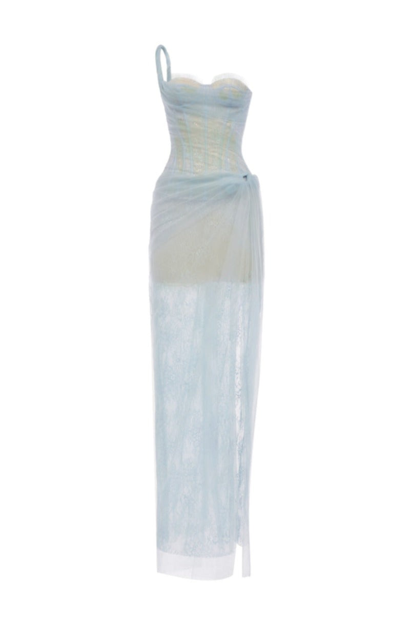 MARA DRESS IN BLUE - CULT MIA