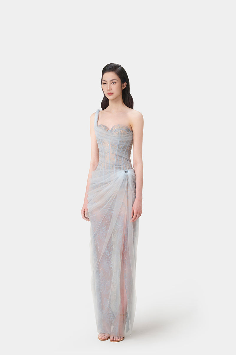 MARA DRESS IN BLUE - CULT MIA