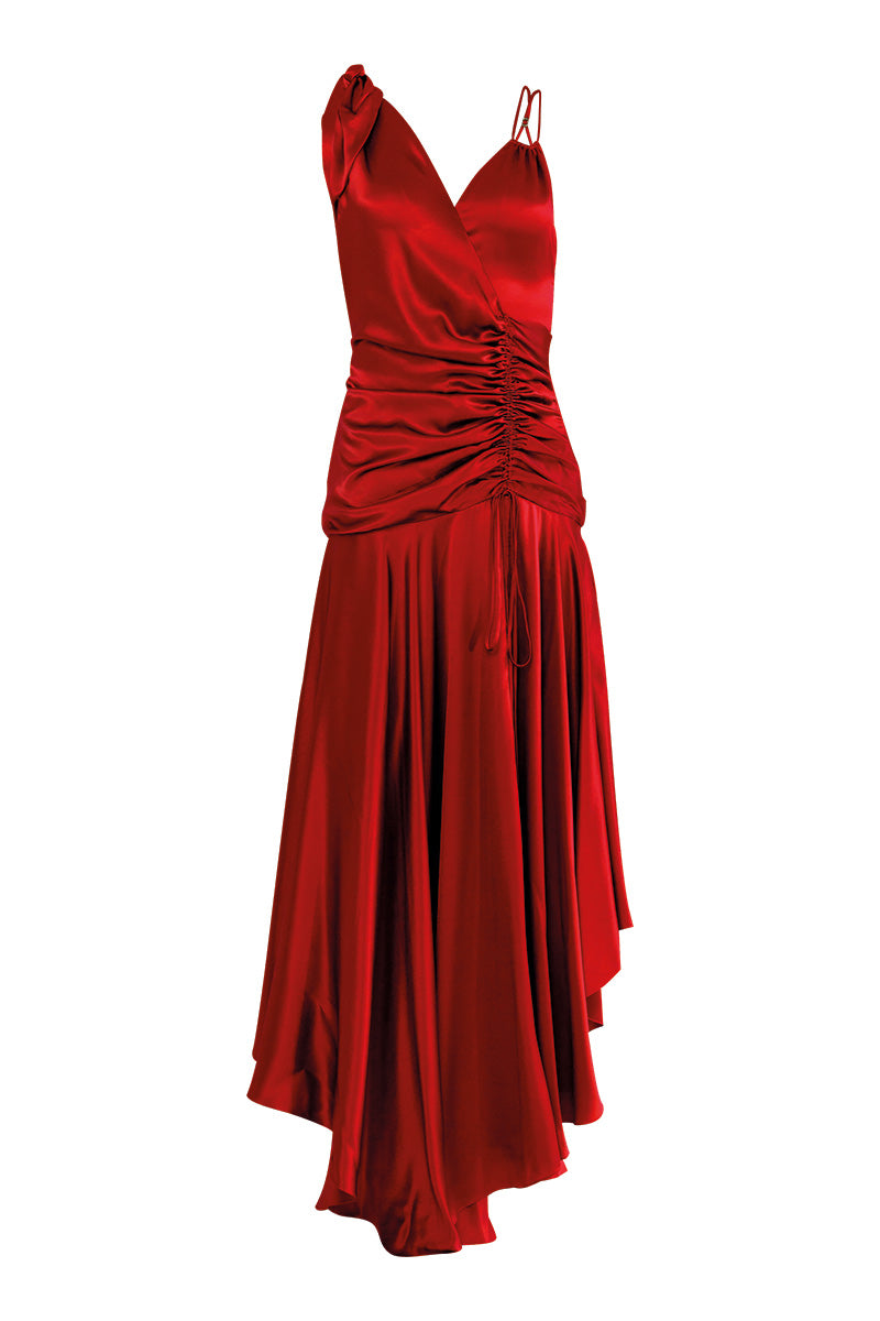MAREA LUX RED MAXI DRESS - CULT MIA