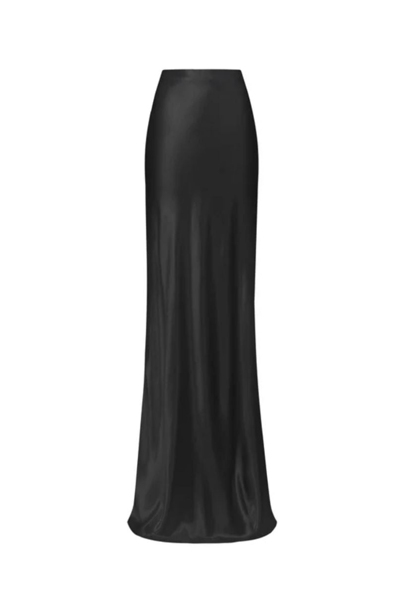 MARITZA MAXI SKIRT IN BLACK - CULT MIA