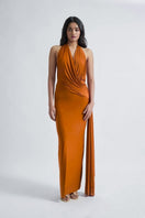 Deme by Gabriella Martina maxi dress featuring a flowing silhouette and stylish design, perfect for elegant occasions.