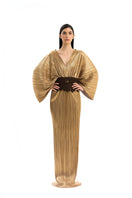 Elegant CANDELA gown by Maylé Vásquez featuring flowing fabric and intricate detailing for formal occasions.