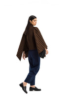 Brown COSTE NORTA jacket by Maylé Vásquez, shown in a stylish fit with textured fabric and classic design.